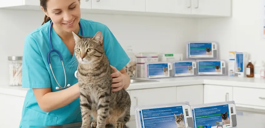 Vacinas utilizadas no protocolo vacinal felino.